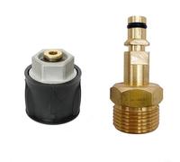 Adaptateur de connexion rapide en laiton M22 14 mm, raccord de tuyau haute pression 3200 PSI pour nettoyeur haute pression Karcher pour nettoyeur haute pression K7 avec design Quick-Click, tuyau
