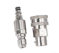 Adaptateur de connexion rapide pour nettoyeur haute pression Karcher 3/8 - Raccord de tuyau robuste en acier inoxydable anti-enchevêtrement pour lavage à haute pression B)
