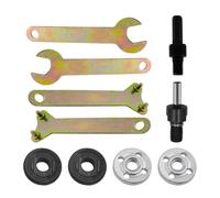 Adaptateur de conversion portable pour meuleuse d'angle de 6 mm et 10 mm | Lot de 10 mandrins de ponçage pour perceuse-visseuse sans fil, disques à tronçonner, couper, polir et poncer