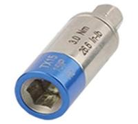 Adaptateur de couple de 3,0 Nm pour embouts de 1/4", avec réglage prédéfini