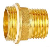 Adaptateur de crépine en Y en laiton, connecteur fileté externe | 24-58 mm OD Design à débit complet résistant à la rouille Drainage facile pour système de tuyau de filtre à eau de chauffage
