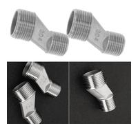 Adaptateur de déport réglable en S 1/2" à 3/4" filetage mâle pour montage sur pied de baignoire sur pied de douche