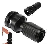 Adaptateur de douille à choc de 1/2 à 1/4 pouce à tige hexagonale pour perceuse électrique - Extension d'embout en acier au chrome vanadium robuste pour réparation automobile, garage, atelier
