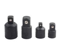 Adaptateur de Douille à Chocs 4 Pièces, Ensemble de Convertisseurs de Tournevis à Douilles en Acier au Chrome Vanadium 1/2 ", 3/8", 1/4" Adaptateurs de ouille