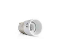 Adaptateur de Douille B22 - VISION-EL - E14 - Plastique - Blanc - Ampoule Compatible