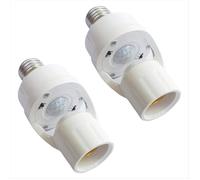 Adaptateur de Douille D'Ampoule Intelligente E27 avec Détecteur de Mouvement PIR, Marche/Arrêt Automatique, Induction Radar et