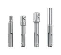 Adaptateur de douille de perceuse, adaptateur de douille d ' extension de foret 1/4 3/8 1/2 pouces, tige hexagonale, embout à tête carrée, accessoires d ' outils électriques 4 pièces