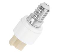 Adaptateur de Douille E14 vers G9 en Céramique, Blanc, pour Lampes | Conversion de Culot, Protection Surcharge, Matériau Plastique et Métal, Usage Bureaux et Centres Commerciaux