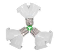 Adaptateur de Douille E27 en Y pour Ampoule LED et Halogène