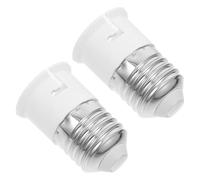 Adaptateur de Douille E27 vers B22 en Pbt Blanc 2 Pièces | Installation sans Outil, Performance Fiable, Adapté aux Ampoules B22 et Douilles E27, Intérieur ou Extérieur