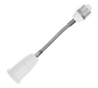 Adaptateur de Douille E27 vers E27, 19,7x3,5x3,5cm Rallonge Souple | PC Simple et Élégant, Large Couverture Lumineuse, pour Plafonnier Encastré et Lampe de Bureau