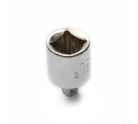 Adaptateur de douille en acier 1/4 vers 3/8 1/2", réducteur femelle vers mâle pour jeu de clés à cliquet, pièce d'outils à main robustes (1/2-1/4)