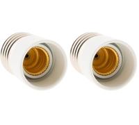 Adaptateur de douille fiche mâle E27 vers fiche femelle E14 - Zenitech (Lot de 2)