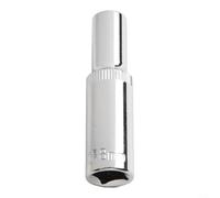 Adaptateur de douille hexagonale de 9,5 mm d'épaisseur, matériau en acier au chrome vanadium avec finition chromée anti-finition, convient pour clés à cliquet et tournevis (8 mm)