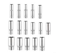 Adaptateur de douille hexagonale de 9,5 mm d'épaisseur, matériau en acier au chrome vanadium avec finition chromée anti-finition, convient pour clés à cliquet et tournevis (11 mm)