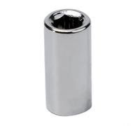 Adaptateur de douille hexagonale, porte-embout en acier au chrome vanadium à couple élevé pour outils d'entraînement carrés de 6,35 mm et 9,5 mm, finition argentée (6,35 mm x 6,35 mm)