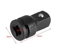 Adaptateur de douille noir, jeu de douilles à chocs, 1/2 à 3/4 pouces femelle à mâle pour le remplacement de l'ancienne pièce