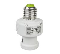Adaptateur de douille pour lampe avec capteur de crépuscule et socle E27