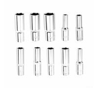 Adaptateur de douille profonde à entraînement carré de 1/2" pour une utilisation avec des jeux de douilles standard et des poignées à cliquet, gamme métrique complète de 8 mm à 32 mm (19 mm)