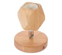 Adaptateur de Douille Rotatif E27 en Bois Beige pour Appliques Murales