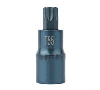 Adaptateur de douille Torx 1/2" pour tête hexagonale T30-T70 pour espaces restreints Revêtement bleu 55 mm (T55)
