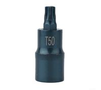 Adaptateur de douille Torx 1/2" T30-T70 en chrome vanadium traité thermiquement pour liquet outil de mécanicien professionnel design antidérapant 55 mm (T50)