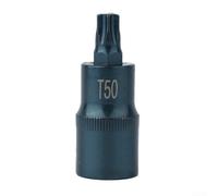 Adaptateur de douille Torx 1/2" T30-T70 pour mécanicien automobile - Ajustement sécurisé - Design à ressort - Taille 55 mm (T50)
