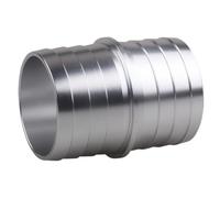 Adaptateur de Durite de Radiateur 1-1/2 à 1-1/2, Alliage D'aluminium | Raccord Cannelé pour Tube, Installation Facile, Pièce Argentée de Radiateur