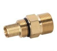 Adaptateur de filetage 20 mm à 22 mm pour nettoyeur haute pression 220 V avec mécanisme de clapet anti-retour intégré (C)