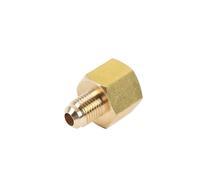 Adaptateur de filetage évasé Sae femelle-mâle, Tube en cuivre for climatisation, 1 pièce, 1/4 3/8 1/2 5/8 3/4, Joint réducteur, raccord de tuyau en laiton(With Nut,Female 1l4 Male 3l8)