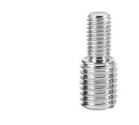 Adaptateur de filetage mâle vers mâle à double tête en acier inoxydable 304 A2, 1 pièce, M3 M4 M5 M6 M8 M10 M12 M14 M16 M20, boulon de transfert(M8x10toM10x15(1pcs))
