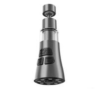 Adaptateur de filtre de robinet de cuisine, douille de conversion pour robinet d'évier domestique, adaptateur de filetage pour filtre à eau (gris)