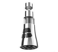 Adaptateur de filtre de robinet de cuisine, douille de conversion pour robinet d'évier domestique, adaptateur de filetage pour filtre à eau (argenté)