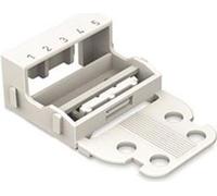 ADAPTATEUR DE FIXATION - BORNES FR À 5 CONDUCTEURS - SÉRIE 221 - 4 mm - FIXATION À VIS FR - BLANC