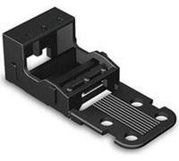 ADAPTATEUR DE FIXATION - POUR LES CLIPS DE RACCORDEMENT 3 FILS - SÉRIE 221 - 4 mm² - AVEC PIEDS POUR MONTAGE COUCHÉ - NOIR