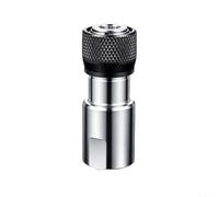 Adaptateur de forage 1/2 & 3/8", changement rapide, 6,35 mm hexagonal | Porte-embouts à changement rapide avec double fonction, 46 mm de profondeur pour perceuse sans fil (1/2 + 3/8)