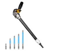 Adaptateur de forage coudé à 90 degrés, compact, ergonomique, antidérapant | Adaptateur d'engrenage d'angle de perçage pour réparations domestiques, bricolage, travail du bois et travaux mécaniques