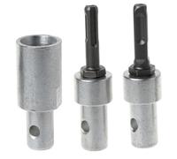 Adaptateur de foret à tarière de jardin en métal, 3 pièces, pour connecter 4/6 perceuses à tarière 1/2 perceuses électriques, pilote d'impact, marteau