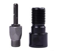 Adaptateur de foret chromé pour M22 vers 1-1/4-7 85 mm Chrome (C) | Construction chromée robuste, perçage robuste, sécurisé pour ajustement M22 à 1-1/4-7, construction en acier