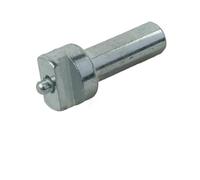 Adaptateur de foret robuste en acier au carbone pour ressorts de dragage d'égout avec point de connexion galvanisé de 16 mm et finition argentée pour le nettoyage des tuyaux