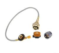 Adaptateur de gaz GPL pour réservoirs à cartouche, tuyau de 63 cm | Kit de valve de conversion de gaz GPL avec tuyau de 63 cm, adaptateur anti-fuite sécurisé pour cylindres à cartouche