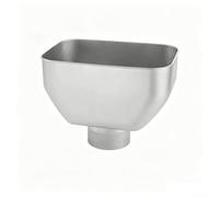 Adaptateur de gouttière en acier inoxydable pour drainage de toit, entonnoir à débit rapide empêchant les débordements, solution de gestion de l'eau extérieure résistante à la rouille, argent, 244 x