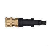 Adaptateur de joint en mousse à connexion rapide 6,35 mm pour nettoyeur haute pression compatible avec la plupart des modèles et systèmes de mousse (E)