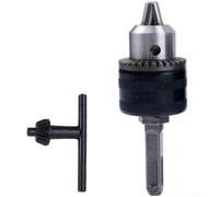 Adaptateur de mandrin autobloquant en métal de 13 mm, outil de conversion en alliage d'acier pour marteau perforateur, compatible avec les marteaux électriques à tige carrée ou ronde (A)