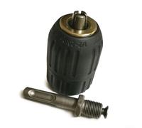 Adaptateur de mandrin de perceuse sans onvertit pour tige SDS PLUS en support 1/2 20 UNF avec mécanisme à 3 mâchoires et capacité de serrage de 2 à 13 mm pour un usage industriel