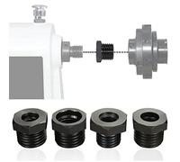 Adaptateur De Mandrin De Tour À Bois, Acier Noir M33x3.5/M18x2.5/1-8TPI/ 3/4 ''x 16 Filetage for Mandrin De Tour, Etc.(M33x3.5 to 3/4x16)