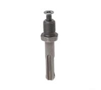 Adaptateur de mandrin pour SDS Plus vers tige ronde/connecteur sans e 12 mm de diamètre avec vis de verrouillage inversé/pour convertisseur d'outils hexagonaux en acier au carbone gris
