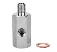 Adaptateur de manomètre de pression d’, té femelle BSPP et mâle BSP 1/8 po NPT, té de capteur de pression d’ en acier inoxydable pour systèmes de surveillance du moteur