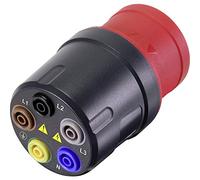 Adaptateur de mesure VOLTCRAFT VMA-3L 16 mâle CEE 16 A 5 pôles - femelle 4 mm gris foncé, rouge