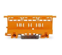 WAGO 5x adaptateurs de fixation pour bornes à levier 2, 3, 5 positions de la série 221-61x - TS35 / rail DIN - Orange